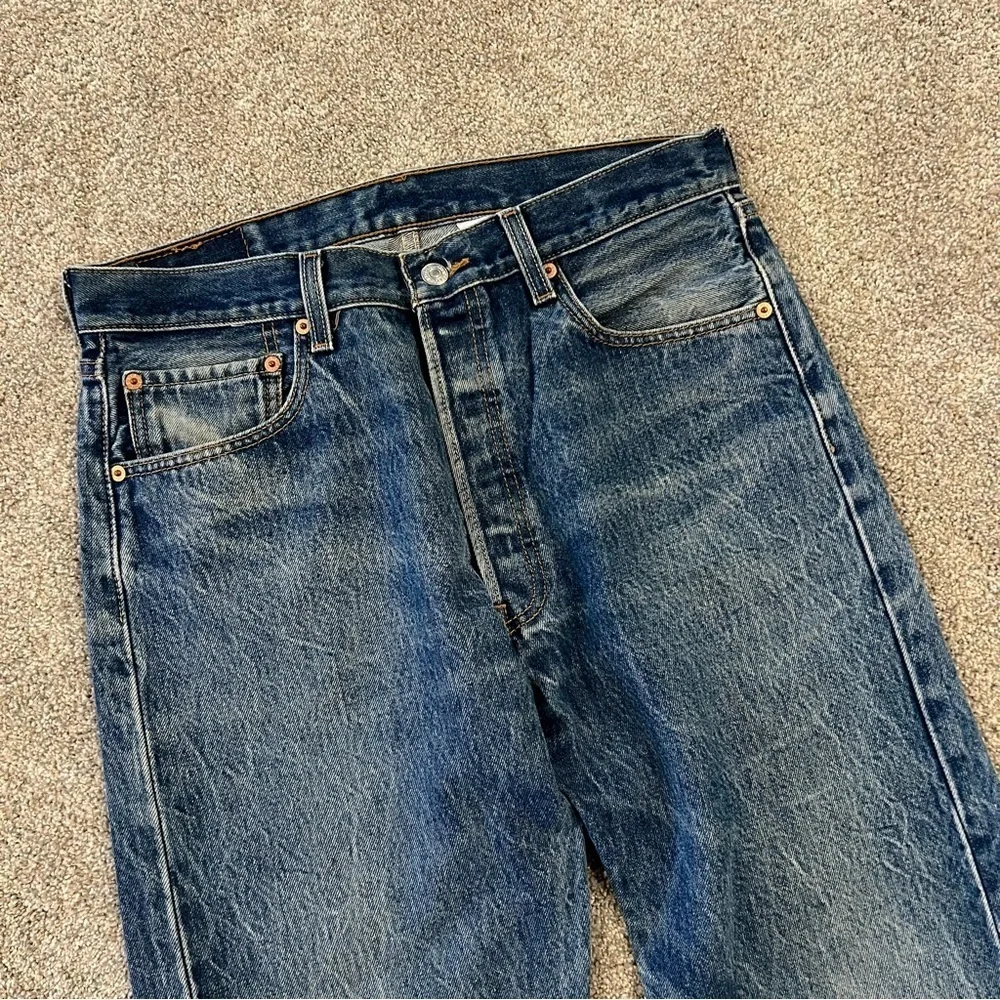 Levi Levi’s Men 34x31 Blue Denim Jeans 501 XX VTG Vintage Cotton Button Pants,